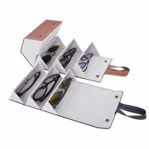 high quality oem luxury 5-slot multi sunglasses travel case eye glasses storage box