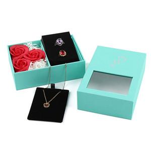 Valentines day gift 2023 small eternal rose jewelry box for women