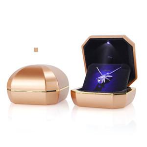 Wholesale Price Ring Light Led Lighted Gift Box Jewelry Display New