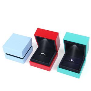 Factory customized Led jewelry box earrings necklace ring box set jade jewelry packaging wholesale