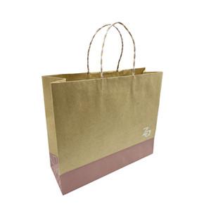 Free Design Brown Kraft Paper Bags With Your Own Logo,Paper Shopping Bag With Logo,Paper Kraft Bag Custom Paper Bags With Handle