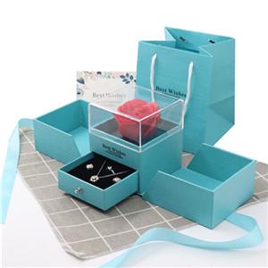 New Design Plastic Jewelry Showcase Accessorial Travel Pe Film Earring Jewelry Storage Box  Packaging