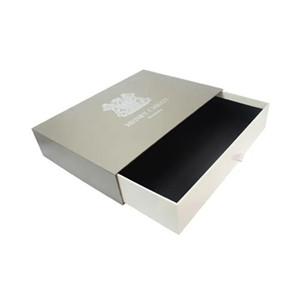 Custom logo printed luxury gift velvet paper packaging gift jewelry box