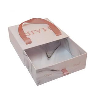 Custom Sliding Drawers Paper Luxury Jewelry Packaging Slider Paper Gift Box with Handle for Necklace Jewelry Package