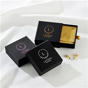 Custom Luxury Sliding Small White Gift Box Ring Packaging Box Jewellery Packaging Boxes for Jewellery with logo