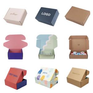 Custom Printed,Logo Small Carton Corrugated Cardboard Mailing Box Folding Mailer Box Shipping Boxes