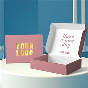 Free sample custom logo cosmetics clothing packaging mailer box shipping box carton