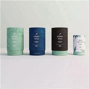 Custom Tea Packaging Cardboard Canister Can Cylinder Biodegradable Gift Paper Tube For Loose Leaf Tea Coffee Packaging