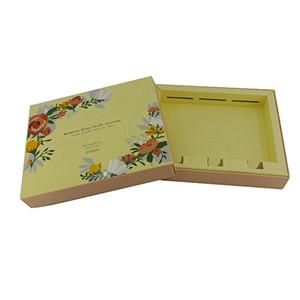 Custom Logo Luxury Rigid Cardboard Hair Extensions Wig Packaging Satin Lining Drawer Paper Box