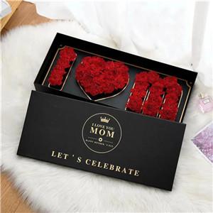 New style I love you rectangular letter combination flower gift box For Valentine's Day