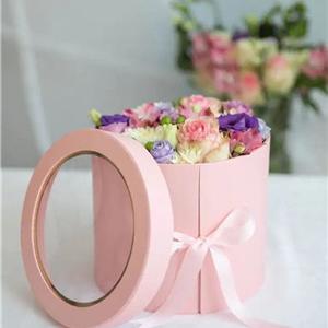 15 Years Factory Free Sample Luxury Custom Logo factory price bai wo Round Paper Rose Flower Box