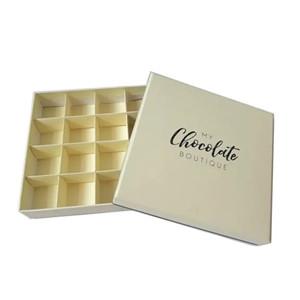 Custom Design High Quality Paper Gift Box With Dividers Food Box Chocolate Packing Box