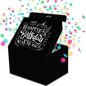 2023 New Design Exploding Confetti Gift Box Graduations Surprise Pop up Gift Box For Birthday, Party, Father's and Mother's Day