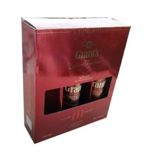 Custom Red Wine Glass Box 3 Bottle Packaging Gift Beer Carton Luxury Shipping Paper Cardboard Wine Boxes