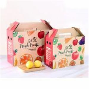 Wholesale custom corrugated cardboard box for fruit and vegetable paper carton