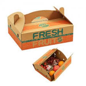 Customized Logo Printing Kraft Paper Corrugated Cardboard fruit and vegetable carton box