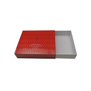 Wholesale custom logo rigid slide out drawer gift box fancy white sliding paper clothing packaging box