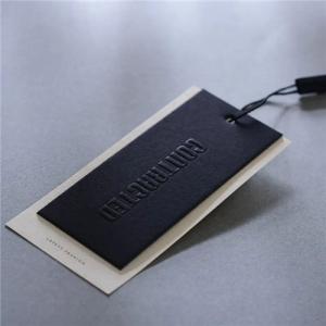 Custom Logo Black Garment Accessories Clothing Hang Tags For Clothes