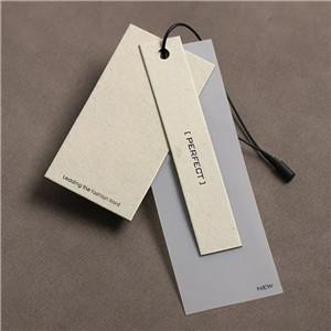 Cheap Custom Design Printing Name Logo Paper Garment Hangtag Labels Clothing Hang Tags with String