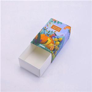 Custom logo rectangle food fruits packaging drawer cardboard paper boxes