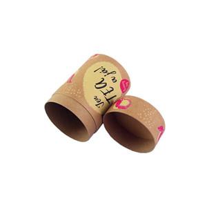 eco friendly Oem logo custom food Kraft matte tea round box Paper Tube cylinder packaging