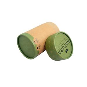 Custom Printing Biodegradable Cylinder Paper Cardboard Premium Tea Canister Bags Gift Tube Box Packaging for Loose Tea Package