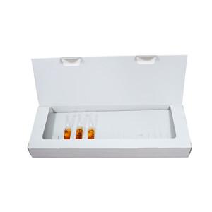 Customized 7pc 10pc 2ml White Paper Mini Ampoule Vials Packaging Box With Inserts