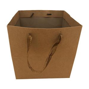 Custom printing logo recycleble shopping packaging shoes & clothing brown kraft paper bags